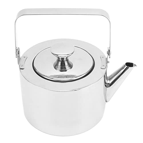 BSTCAR Metall Pfeifen Kessel mit Infuser, Kochfeld Kessel Metall Edelstahl Tee Kessel Teekanne für Induktion & Gasherd (1,3 l) von BSTCAR