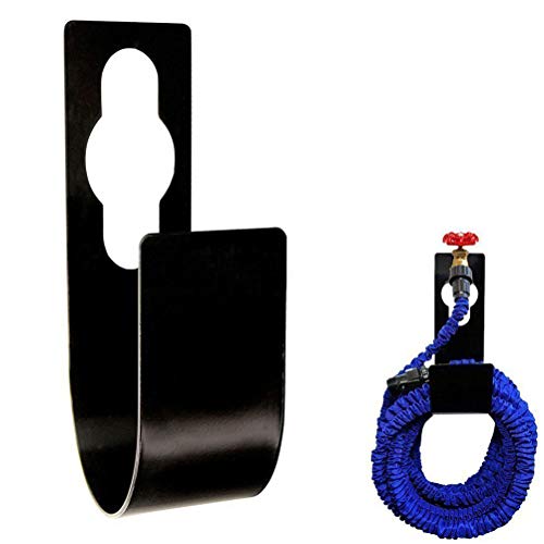BSTCAR Schlauchhalter Rostfreier Stahl, Gartenschlauch Halterung Wand U-haken, Schlauchhalter Wand Schlauchaufbewahrung Schwarz von BSTCAR