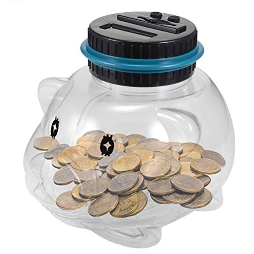 BSTCAR Spardose mit Zähler - Digitale Sparschwein mit Automatische LCD Anzeige Zähler Automatische Münzzählglas Spardose Geld Sparen Box Münze Spartopf Container Kinder von BSTCAR