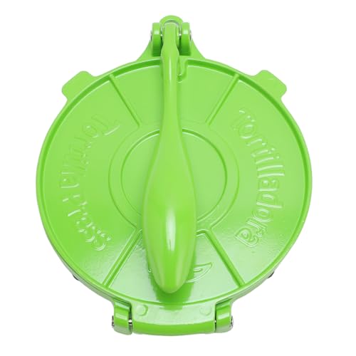 BSTCAR Tortilla Presse 8 Zoll Manuelle Tortilla Maker Teigpresse Quesadilla Maker Aluminium Legierung Tortilla Presse, Küchenutensilien Werkzeug (Grün) von BSTCAR