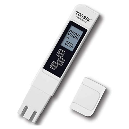 BSTCAR Wasserqualität Messgerät, 3 In 1 Lcd Digitale Wasserqualität Tester TDS Meter ECMeter für Schwimmbäder, Trinkwasser, Aquarien, Hydroponik von BSTCAR