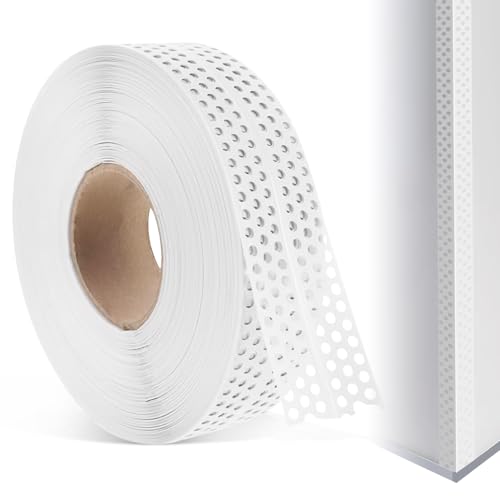 BSTDAYEVER Generisches Nahtabdeckband Gipskarton Fugenband Selbstklebend 40Mx5CM Eckschiene Trockenbau PVC Kantenschut Dichtungsband zum Verbinden Von GK-Platten Wandecken und Wandrisse Ausbessern von BSTDAYEVER