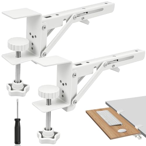 BSTDAYEVER Tischverlängerung Klappbar Tastaturablage Klemmhalterung Tastaturauszug 2Stk Schreibtisch Erweiterung Blanc Schreibtischverlängerung für Computertische und Bürotische BSTDAYEVER Tischverlängerung Klappbar Tastaturablage Klemmhalterung Tastaturauszug 2Stk Schreibtisch Erweiterung Blanc Schreibtischverlängerung für Computertische und Bürotische von BSTDAYEVER