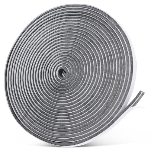 Bürstendichtung Selbstklebend Bürstendichtung Insektenschutz Grau 9x23mm 10M Rolladen Bürstendichtungen Schiebetür Türdichtung Dichtungsbürste Selbstklebend für Fenster Tür Kleiderschränk von BSTDAYEVER