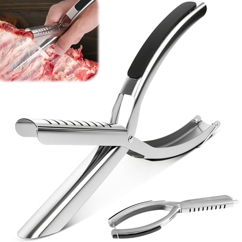Rib Membrane Removal Tool Rib Prep Pro Stainless Steel Ribs Membrane Remover BBQ Ribs Skinner Rippenvorbereitungswerkzeug Edelstahl Rippenmembran Entferner Dishwasher Spülmaschinenfestes Rib Membrane Removal Tool Rib Prep Pro Stainless Steel Ribs Membrane Remover BBQ Ribs Skinner Rippenvorbereitungswerkzeug Edelstahl Rippenmembran Entferner Dishwasher Spülmaschinenfestes von BSTDAYEVER