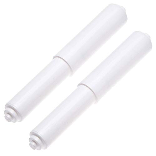Toilettenpapierhalter, Toilettenpapierrollenhalter aus Kunststoff, Einsatz in Haushalt, Restaurant, WC, Ersatzrolle federbelastet, 2er-Pack Toilettenpapierhalter, Toilettenpapierrollenhalter aus Kunststoff, Einsatz in Haushalt, Restaurant, WC, Ersatzrolle federbelastet, 2er-Pack von BSTHP