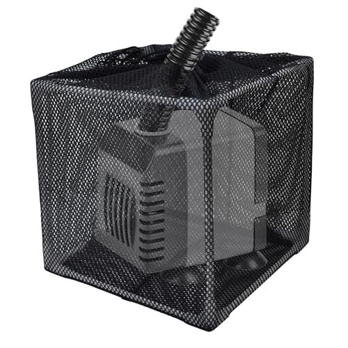 BSTSLL Teichpumpenfilter, Anti-Verstopfung Teichfilterbeutel, Netz-Wasserpumpe, Barrierebeutel, Außenteichpumpe, Filterkastenkorb (25,4 cm) von BSTSLL