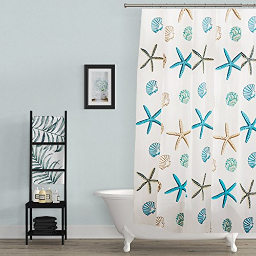 BSTT Duschvorhänge Anti schimmel Wasserdicht PEVA Seestern Dekorative Badvorhang Badezimmer Duschvorhang Für Haus und Hotel 180 x 220 cm BSTT Duschvorhänge Anti schimmel Wasserdicht PEVA Seestern Dekorative Badvorhang Badezimmer Duschvorhang Für Haus und Hotel 180 x 220 cm von BSTT