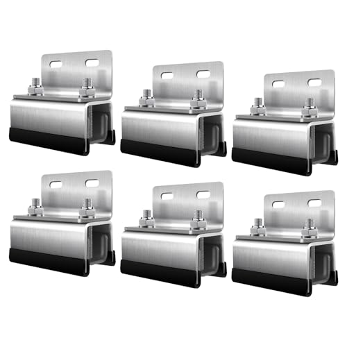 Van Roof Rack Mount Kit,Mushroom Head Holder Roof Rack Brackets,304 Stainless Steel Van Roof Rack for ProMaster, Boxer, Jumper, Ducato,Movano (6) von BSWAN