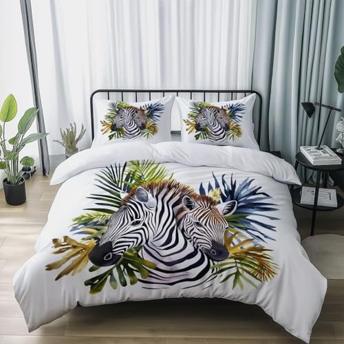 BSYYZQC BettwäSche 200x200 Zebra BettwäSche-Sets Microfaser Flauschig Bettzeug Tiere Muster Bettbezug füR MäDchen Jungen und Kissenbezug 80x80 mit ReißVerschluss BSYYZQC BettwäSche 200x200 Zebra BettwäSche-Sets Microfaser Flauschig Bettzeug Tiere Muster Bettbezug füR MäDchen Jungen und Kissenbezug 80x80 mit ReißVerschluss von BSYYZQC