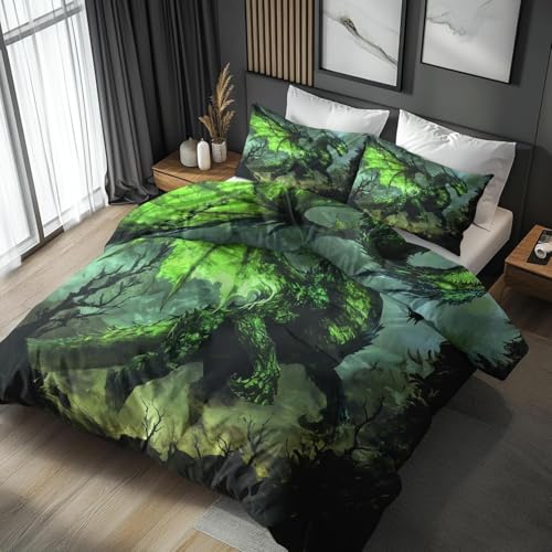 BSYYZQC BettwäSche 220x240 Drache BettwäSche-Sets Microfaser Flauschig Bettzeug Grün Muster Bettbezug füR MäDchen Jungen und Kissenbezug 80x80 mit ReißVerschluss BSYYZQC BettwäSche 220x240 Drache BettwäSche-Sets Microfaser Flauschig Bettzeug Grün Muster Bettbezug füR MäDchen Jungen und Kissenbezug 80x80 mit ReißVerschluss von BSYYZQC