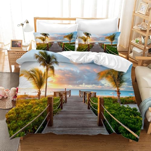 BSYYZQC Bettwäsche 155x220 3teilig HolzbrüCke Mikrofaser Bettbezug Landschaft Bettwäsche-Sets mit 2 Kissenbezüge 80x80cm, Wendebettwäsche Bedding mit Reißverschluss BSYYZQC Bettwäsche 155x220 3teilig HolzbrüCke Mikrofaser Bettbezug Landschaft Bettwäsche-Sets mit 2 Kissenbezüge 80x80cm, Wendebettwäsche Bedding mit Reißverschluss von BSYYZQC