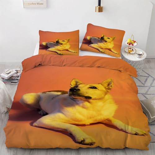 BSYYZQC Bettwäsche 155x220 Hund Bettwäsche-Sets Chinesischer Einheimischer Hund Bettbezug Weiche Atmungsaktiv Mikrofaser mit Reißverschluss und 2 Kissenbezüge 80x80 für Erwachsene Geeignet BSYYZQC Bettwäsche 155x220 Hund Bettwäsche-Sets Chinesischer Einheimischer Hund Bettbezug Weiche Atmungsaktiv Mikrofaser mit Reißverschluss und 2 Kissenbezüge 80x80 für Erwachsene Geeignet von BSYYZQC