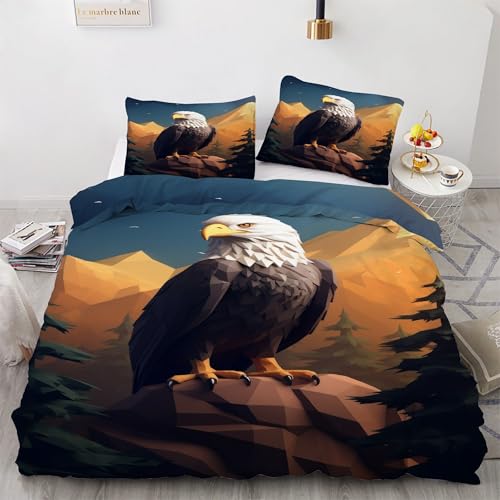 BSYYZQC Bettwäsche 155x220 Seeadler Bettwäsche-Sets Berg Bettbezug Weiche Atmungsaktiv Mikrofaser mit Reißverschluss und 2 Kissenbezüge 80x80 für Erwachsene Geeignet BSYYZQC Bettwäsche 155x220 Seeadler Bettwäsche-Sets Berg Bettbezug Weiche Atmungsaktiv Mikrofaser mit Reißverschluss und 2 Kissenbezüge 80x80 für Erwachsene Geeignet von BSYYZQC