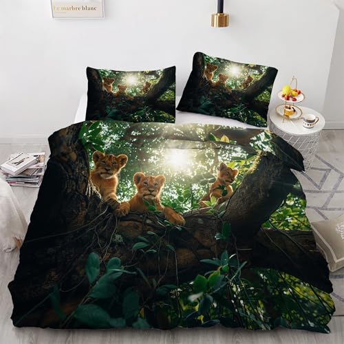 BSYYZQC Bettwäsche 155x220 Tiger Bettwäsche-Sets Wald Bettbezug Weiche Atmungsaktiv Mikrofaser mit Reißverschluss und 2 Kissenbezüge 80x80 für Erwachsene Geeignet BSYYZQC Bettwäsche 155x220 Tiger Bettwäsche-Sets Wald Bettbezug Weiche Atmungsaktiv Mikrofaser mit Reißverschluss und 2 Kissenbezüge 80x80 für Erwachsene Geeignet von BSYYZQC