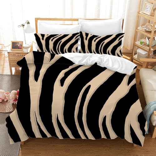 BSYYZQC Bettwäsche 180x200 Schwarz Und Weiß Microfaser BettwäSche-Sets mit ReißVerschluss, Abstraktes Muster Hautfreundlich Bettwaren, Bedding EnthäLt 1 Bettbezug und 2 Kissenbezug 80x80 BSYYZQC Bettwäsche 180x200 Schwarz Und Weiß Microfaser BettwäSche-Sets mit ReißVerschluss, Abstraktes Muster Hautfreundlich Bettwaren, Bedding EnthäLt 1 Bettbezug und 2 Kissenbezug 80x80 von BSYYZQC