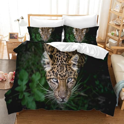 BSYYZQC Bettwäsche 200x200 LöWe Microfaser BettwäSche-Sets mit ReißVerschluss, Tropische Tiere Hautfreundlich Bettwaren, Bedding EnthäLt 1 Bettbezug und 2 Kissenbezug 80x80 BSYYZQC Bettwäsche 200x200 LöWe Microfaser BettwäSche-Sets mit ReißVerschluss, Tropische Tiere Hautfreundlich Bettwaren, Bedding EnthäLt 1 Bettbezug und 2 Kissenbezug 80x80 von BSYYZQC