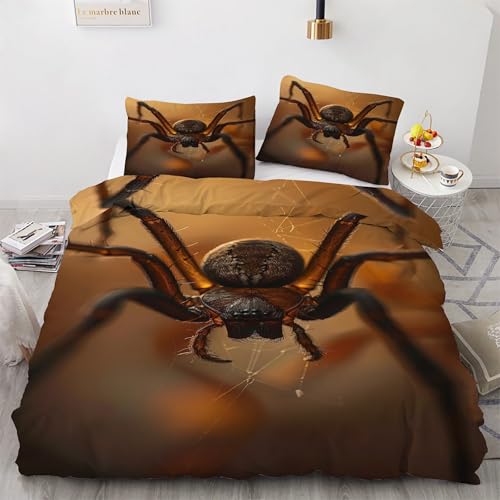 BSYYZQC Bettwäsche 220x200 Spinnennetz Bettwäsche-Sets Radspinne Bettbezug Weiche Atmungsaktiv Mikrofaser mit Reißverschluss und 2 Kissenbezüge 80x80 für Erwachsene Geeignet BSYYZQC Bettwäsche 220x200 Spinnennetz Bettwäsche-Sets Radspinne Bettbezug Weiche Atmungsaktiv Mikrofaser mit Reißverschluss und 2 Kissenbezüge 80x80 für Erwachsene Geeignet von BSYYZQC