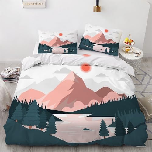BSYYZQC Bettwäsche 240x220 Sonne Bettwäsche-Sets Berg Bettbezug Weiche Atmungsaktiv Mikrofaser mit Reißverschluss und 2 Kissenbezüge 80x80 für Erwachsene Geeignet BSYYZQC Bettwäsche 240x220 Sonne Bettwäsche-Sets Berg Bettbezug Weiche Atmungsaktiv Mikrofaser mit Reißverschluss und 2 Kissenbezüge 80x80 für Erwachsene Geeignet von BSYYZQC