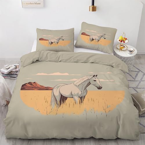 BSYYZQC Bettwäsche 240x220 Wolken Bettwäsche-Sets Pferd Bettbezug Weiche Atmungsaktiv Mikrofaser mit Reißverschluss und 2 Kissenbezüge 80x80 für Erwachsene Geeignet BSYYZQC Bettwäsche 240x220 Wolken Bettwäsche-Sets Pferd Bettbezug Weiche Atmungsaktiv Mikrofaser mit Reißverschluss und 2 Kissenbezüge 80x80 für Erwachsene Geeignet von BSYYZQC