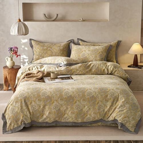 BettwäSche 220x240 Gelb BettwäSche-Sets Microfaser Flauschig Bettzeug Blumen Muster Bettbezug füR MäDchen Jungen und Kissenbezug 80x80 mit ReißVerschluss BettwäSche 220x240 Gelb BettwäSche-Sets Microfaser Flauschig Bettzeug Blumen Muster Bettbezug füR MäDchen Jungen und Kissenbezug 80x80 mit ReißVerschluss von BSYYZQC