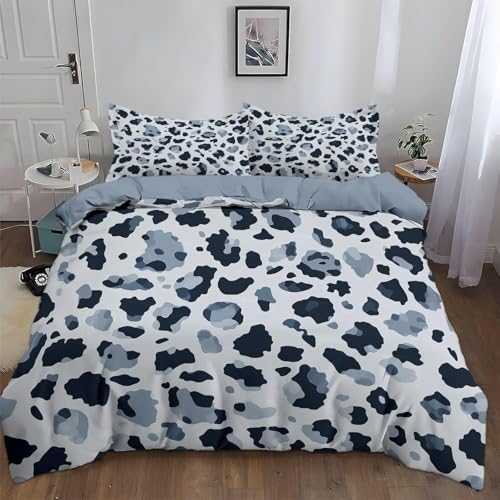 BettwäSche 240x260 Schwarz-Weiß BettwäSche-Sets Microfaser Flauschig Bettzeug Abstrakt Muster Bettbezug füR MäDchen Jungen und Kissenbezug 80x80 mit ReißVerschluss von BSYYZQC