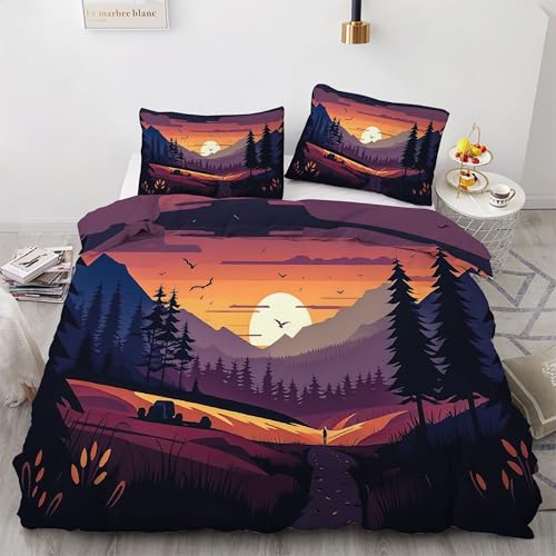 Bettwäsche 135x200 Kleiner Baum Bettwäsche-Sets Mond Bettbezug Weiche Atmungsaktiv Mikrofaser mit Reißverschluss und 2 Kissenbezüge 80x80 für Kinder Geeignet Bettwäsche 135x200 Kleiner Baum Bettwäsche-Sets Mond Bettbezug Weiche Atmungsaktiv Mikrofaser mit Reißverschluss und 2 Kissenbezüge 80x80 für Kinder Geeignet von BSYYZQC