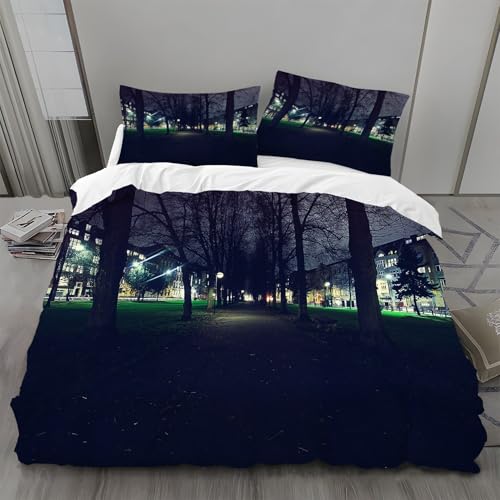 Bettwäsche 135x200 Lichter Bettwäsche-Sets Wald Bettbezug Weiche Atmungsaktiv Mikrofaser mit Reißverschluss und 2 Kissenbezüge 80x80 für Kinder Geeignet Bettwäsche 135x200 Lichter Bettwäsche-Sets Wald Bettbezug Weiche Atmungsaktiv Mikrofaser mit Reißverschluss und 2 Kissenbezüge 80x80 für Kinder Geeignet von BSYYZQC
