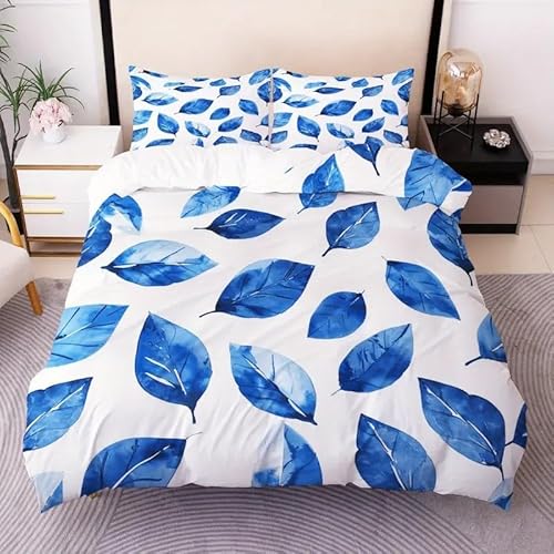 Bettwäsche 135x200 Pflanze Bettbezug BläTter Bettwäsche-Sets Mikrofaser, 1 Bettbezüge und 2 Kissenbezüge 80x80 cm, Bettwaesche 3 Teilig Mit ReißVerschluss Bettwäsche 135x200 Pflanze Bettbezug BläTter Bettwäsche-Sets Mikrofaser, 1 Bettbezüge und 2 Kissenbezüge 80x80 cm, Bettwaesche 3 Teilig Mit ReißVerschluss von BSYYZQC