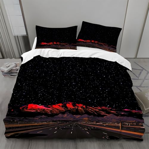 Bettwäsche 135x200 Steine Bettwäsche-Sets Sternenhimmel Bettbezug Weiche Atmungsaktiv Mikrofaser mit Reißverschluss und 2 Kissenbezüge 80x80 für Kinder Geeignet Bettwäsche 135x200 Steine Bettwäsche-Sets Sternenhimmel Bettbezug Weiche Atmungsaktiv Mikrofaser mit Reißverschluss und 2 Kissenbezüge 80x80 für Kinder Geeignet von BSYYZQC