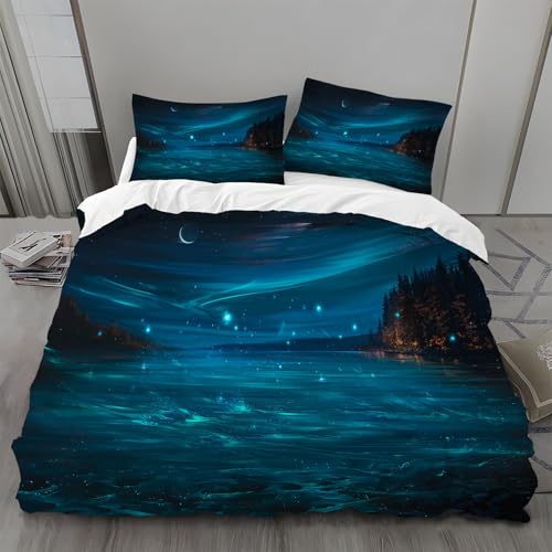 Bettwäsche 135x200 Sternenhimmel Bettwäsche-Sets Burg Bettbezug Weiche Atmungsaktiv Mikrofaser mit Reißverschluss und 2 Kissenbezüge 80x80 für Kinder Geeignet Bettwäsche 135x200 Sternenhimmel Bettwäsche-Sets Burg Bettbezug Weiche Atmungsaktiv Mikrofaser mit Reißverschluss und 2 Kissenbezüge 80x80 für Kinder Geeignet von BSYYZQC
