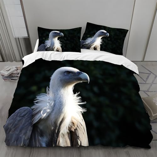 Bettwäsche 135x200 Tiere Bettwäsche-Sets GäNsegeier Bettbezug Weiche Atmungsaktiv Mikrofaser mit Reißverschluss und 2 Kissenbezüge 80x80 für Kinder Geeignet Bettwäsche 135x200 Tiere Bettwäsche-Sets GäNsegeier Bettbezug Weiche Atmungsaktiv Mikrofaser mit Reißverschluss und 2 Kissenbezüge 80x80 für Kinder Geeignet von BSYYZQC