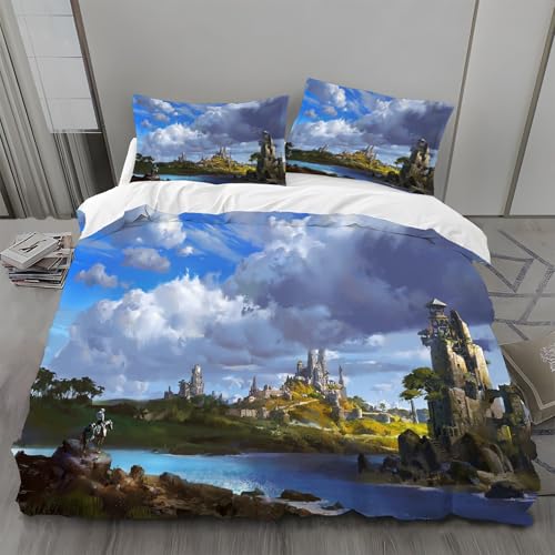 Bettwäsche 135x200 Urgott Bettwäsche-Sets Wolken Bettbezug Weiche Atmungsaktiv Mikrofaser mit Reißverschluss und 2 Kissenbezüge 80x80 für Kinder Geeignet Bettwäsche 135x200 Urgott Bettwäsche-Sets Wolken Bettbezug Weiche Atmungsaktiv Mikrofaser mit Reißverschluss und 2 Kissenbezüge 80x80 für Kinder Geeignet von BSYYZQC