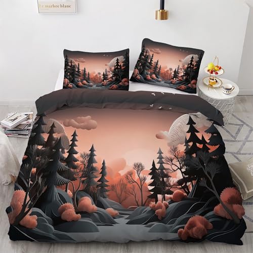 Bettwäsche 240x220 Wolken Bettwäsche-Sets Baum Bettbezug Weiche Atmungsaktiv Mikrofaser mit Reißverschluss und 2 Kissenbezüge 80x80 für Erwachsene Geeignet Bettwäsche 240x220 Wolken Bettwäsche-Sets Baum Bettbezug Weiche Atmungsaktiv Mikrofaser mit Reißverschluss und 2 Kissenbezüge 80x80 für Erwachsene Geeignet von BSYYZQC