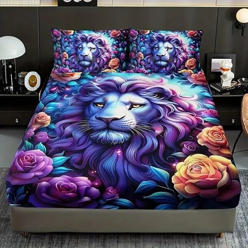 Spanbettlaken 180x200 Kekshaus Spannbetttuch Pfingstrose Bettlaken Boxspringbett mit Gummizug Spannbettuch Mikrofaser für Matratzen von 30 cm Mit 2 Kissenbezüge 80x80 cm von BSYYZQC