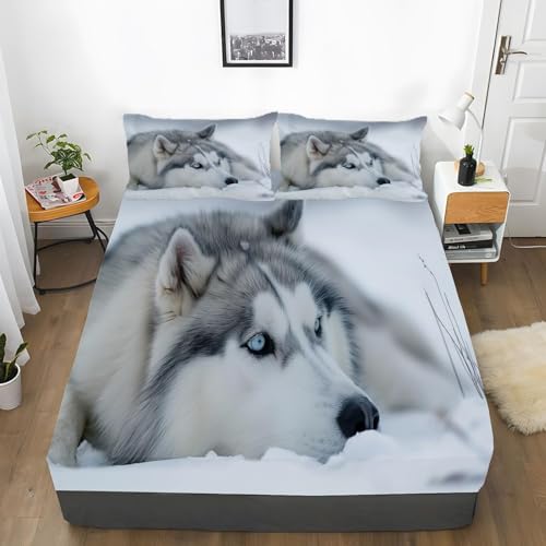 Spanbettlaken 180x200 Tier Spannbetttuch Tiere Bettlaken Boxspringbett mit Gummizug Spannbettuch Mikrofaser für Matratzen von 30 cm Mit 2 Kissenbezüge 80x80 cm Spanbettlaken 180x200 Tier Spannbetttuch Tiere Bettlaken Boxspringbett mit Gummizug Spannbettuch Mikrofaser für Matratzen von 30 cm Mit 2 Kissenbezüge 80x80 cm von BSYYZQC