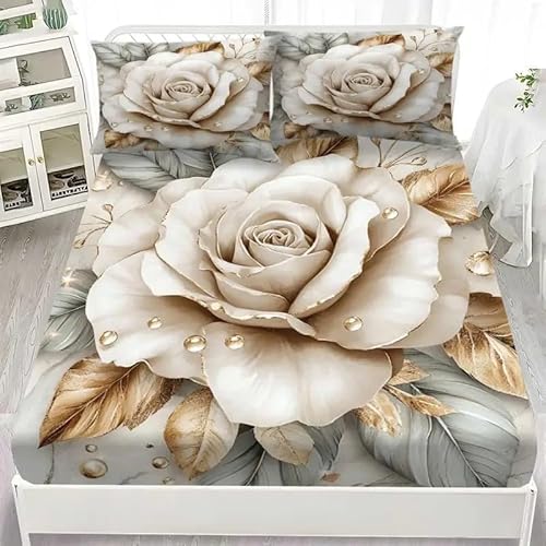 Spannbettlaken 200x200 PhöNix Spannbetttuch Wassertropfen Bettlaken Boxspringbett mit Gummizug Spannbettuch Mikrofaser für Matratzen von 30 cm Mit 2 Kissenbezüge 80x80 cm Spannbettlaken 200x200 PhöNix Spannbetttuch Wassertropfen Bettlaken Boxspringbett mit Gummizug Spannbettuch Mikrofaser für Matratzen von 30 cm Mit 2 Kissenbezüge 80x80 cm von BSYYZQC