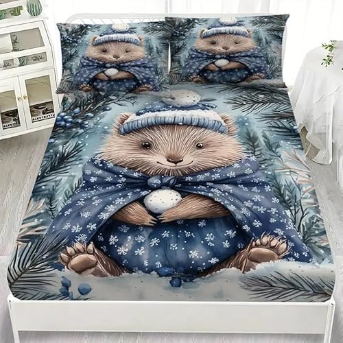 Spannbettlaken 90x200cm Blumen Spannbetttuch Cartoon-BäR Bettlaken Boxspringbett mit Gummizug Spannbettuch Mikrofaser für Matratzen von 30 cm Mit 2 Kissenbezüge 80x80 cm Spannbettlaken 90x200cm Blumen Spannbetttuch Cartoon-BäR Bettlaken Boxspringbett mit Gummizug Spannbettuch Mikrofaser für Matratzen von 30 cm Mit 2 Kissenbezüge 80x80 cm von BSYYZQC