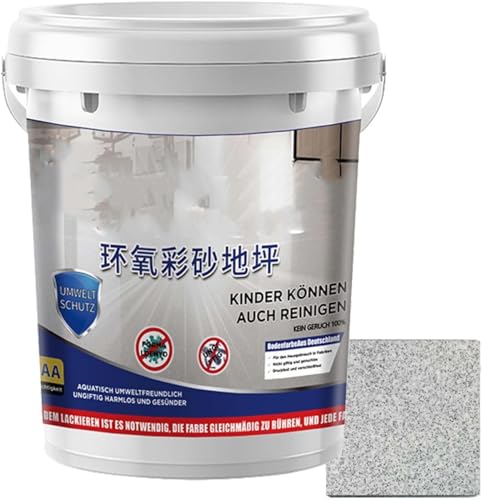 BSZYFQVE Hochglänzende Epoxid-Bodenfarbe mit Marmoreffekt, Louis Forest Epoxid-Bodenfarbe, Garagenbodenfarbe, wasserfeste Epoxid-Bodenfarbe auf Wasserbasis, schnelltrocknend von BSZYFQVE