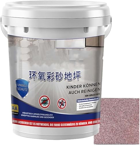 BSZYFQVE Hochglänzende Epoxid-Bodenfarbe mit Marmoreffekt, Louis Forest Epoxid-Bodenfarbe, Garagenbodenfarbe, wasserfeste Epoxid-Bodenfarbe auf Wasserbasis, schnelltrocknend von BSZYFQVE