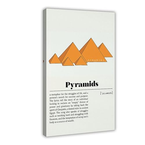 BSapp Frank Ocean Pyramiden-Poster, Leinwand, Poster, Wandkunst, Dekor, Bild, Gemälde für Wohnzimmer, Schlafzimmer, Dekoration, 30 x 45 cm von BSapp