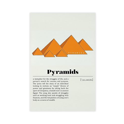 BSapp Frank Ocean Pyramiden-Poster, Leinwand, Poster, Wandkunst, Dekor, Bild, Gemälde für Wohnzimmer, Schlafzimmer, Dekoration, 30 x 45 cm von BSapp