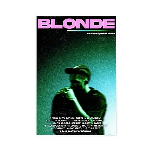 BSapp New Rap Music Star Frank Ocean HD-Druck Kunst Poster Leinwand Poster Wandkunst Dekor Druck Bild Gemälde für Wohnzimmer Schlafzimmer Dekoration 60 x 90 cm von BSapp