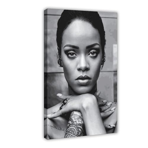 BSapp Sängerin Rihanna Poster 16 Leinwand Poster Wandkunst Dekor Druck Bild Gemälde für Wohnzimmer Schlafzimmer Dekoration 20 x 30 cm von BSapp
