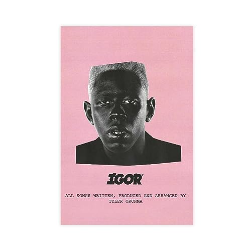 BSapp Tyler The Creator IGOR Poster, IGOR Albumcover Musikposter Leinwand Poster Schlafzimmer Dekor Sport Landschaft Büro Zimmer Dekor Geschenk 30 x 45 cm von BSapp