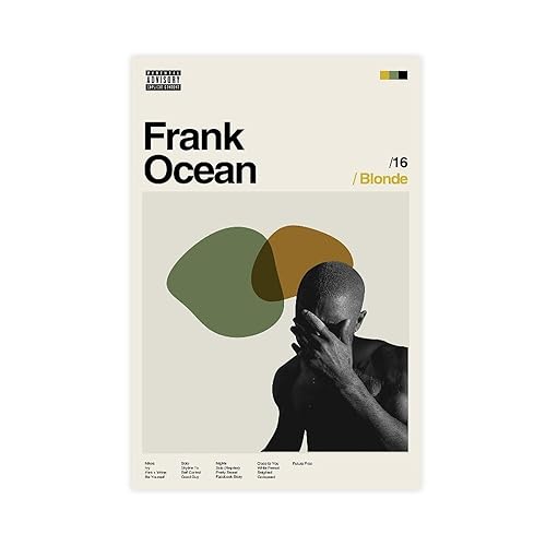 Frank Ocean Poster, blond, minimalistisch, Vintage-Poster, Leinwand, Poster, Schlafzimmer, Dekoration, Sport, Landschaft, Büro, Raumdekoration, Geschenk, 30 x 45 cm von BSapp