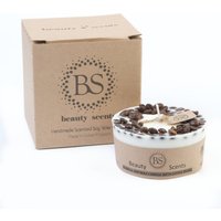 Handgemachte Sojawachskerze Mit Kaffeebohnen Von Beauty Scents D9cm H5cm von BSents