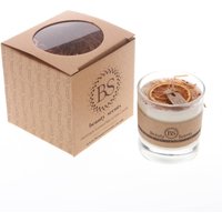 Orange Und Zimt Duftende Sojakerze Mit Geschredderten Zimtstangen Im Glas von BSents