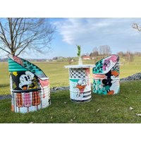 Fasssessel \ Fassmöbel Industriesessel Ölfass Sessel "Pop Art" Aus 200L Recyceltem von BSfassfactory