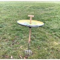 Gabeltisch  Gartentisch Beistelltisch Stehtisch Personalisierter Tisch Aus 200L Recyceltem Ölfass von BSfassfactory